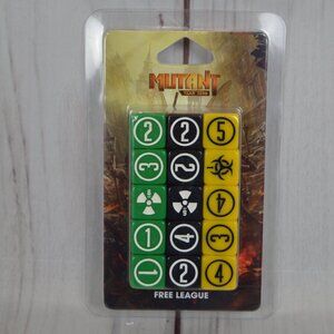 Mutant Year Zero Dice Set Free League FLFMUT008 NEW SEALED